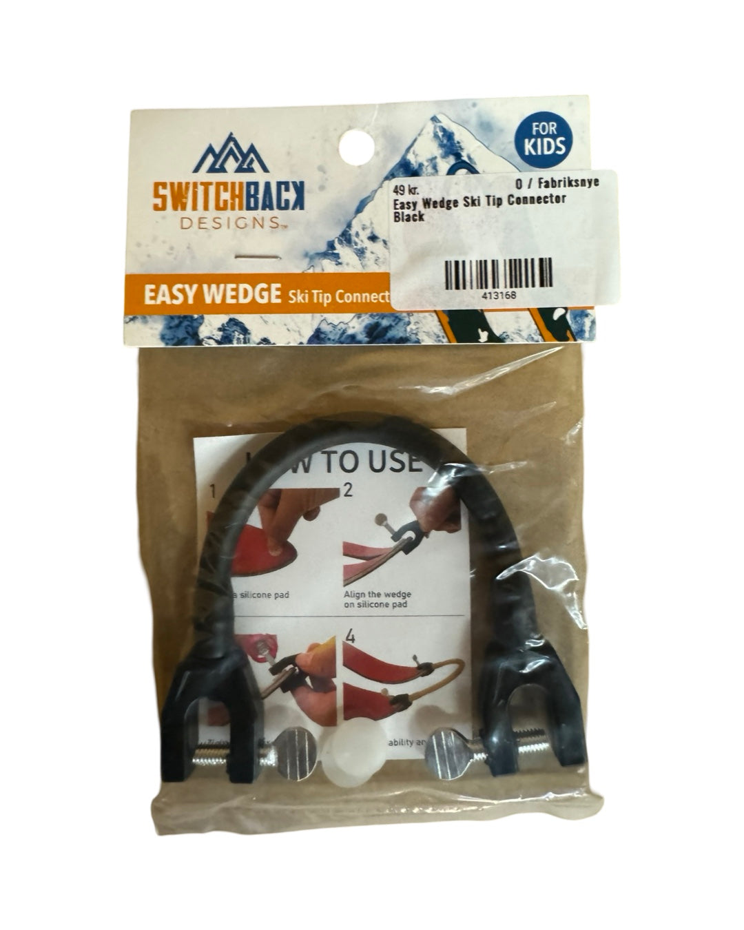 Easy Wedge Ski Tip Connector Svart