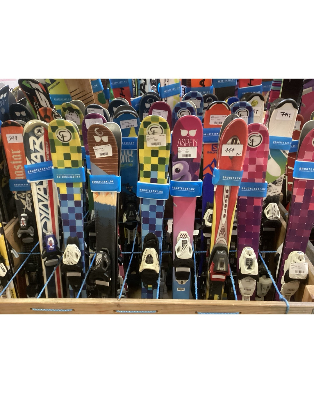 Blandad barnskidåkning